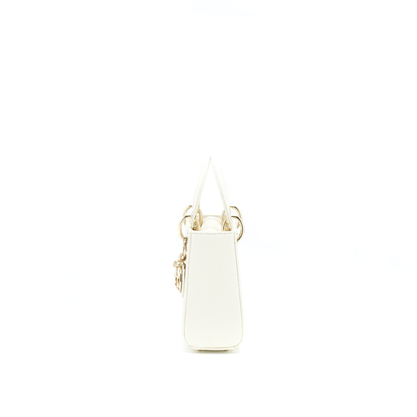Luxury Dior Lizard Mini Lady Luxury Dior Bag White LGHW