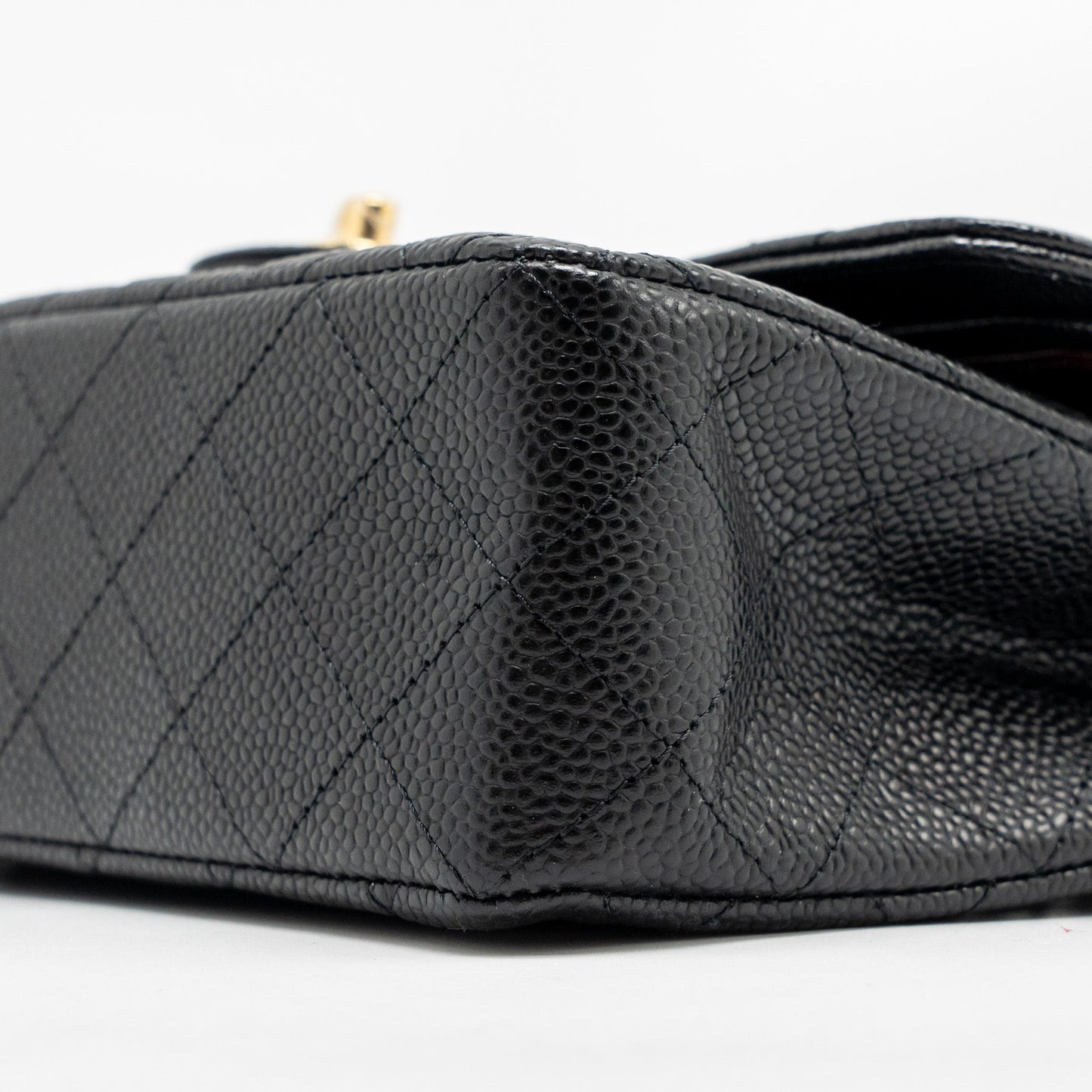 CHANEL Small Classic Double Flap Bag Caviar Black GHW (Microchip)