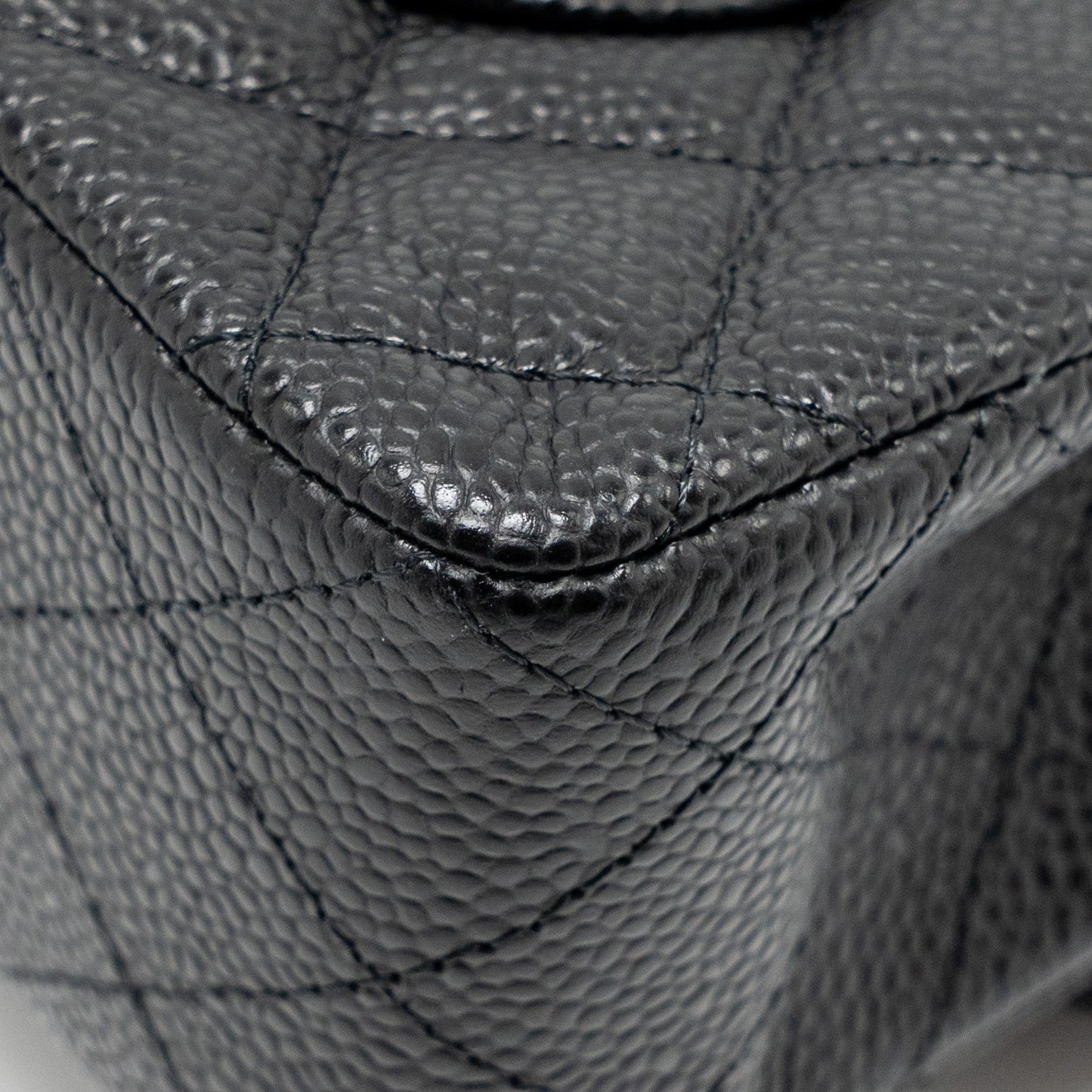 CHANEL Small Classic Double Flap Bag Caviar Black GHW (Microchip)