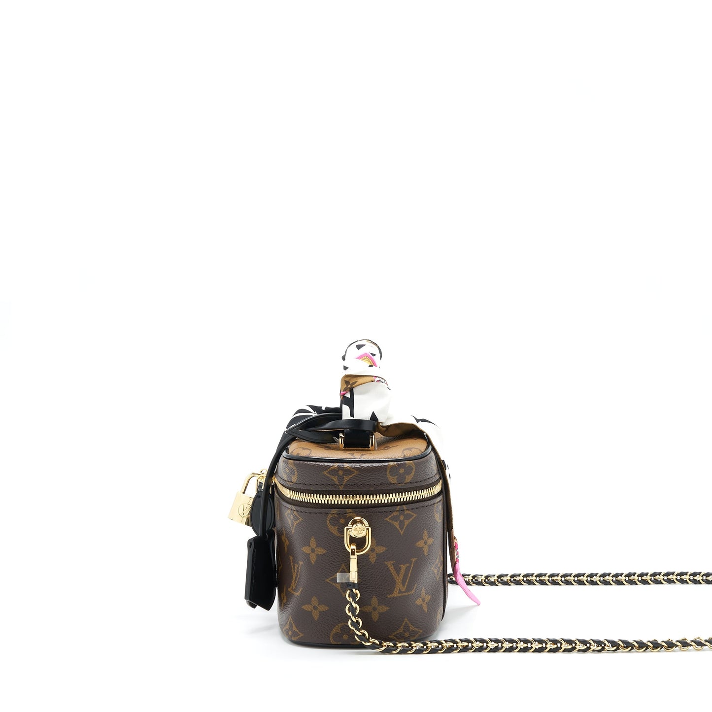 Louis Vuitton Vanity PM Monogram Canvas year 2021 With An Extra Twilly