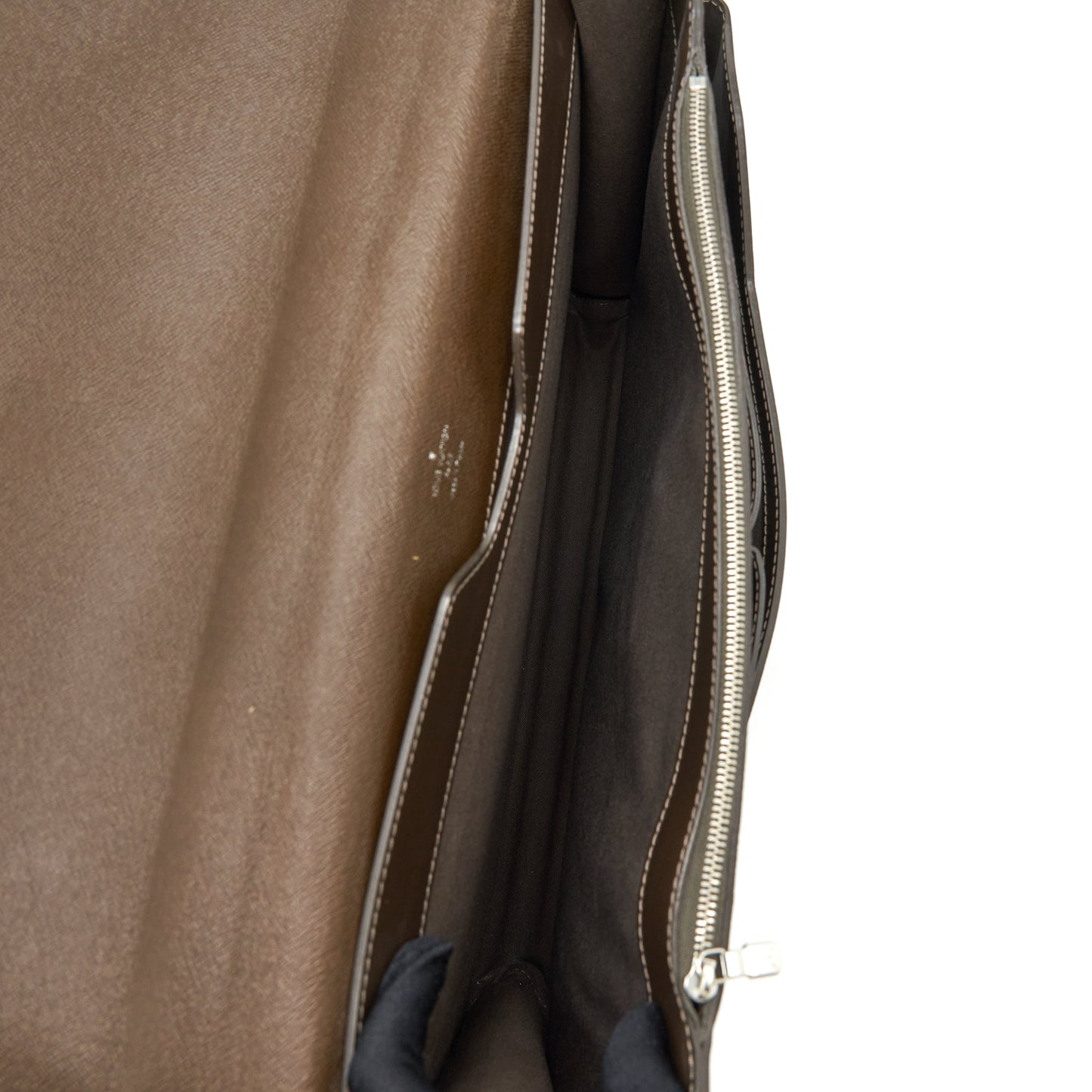 Louis Vuitton Vintage Briefcase Brown SHW