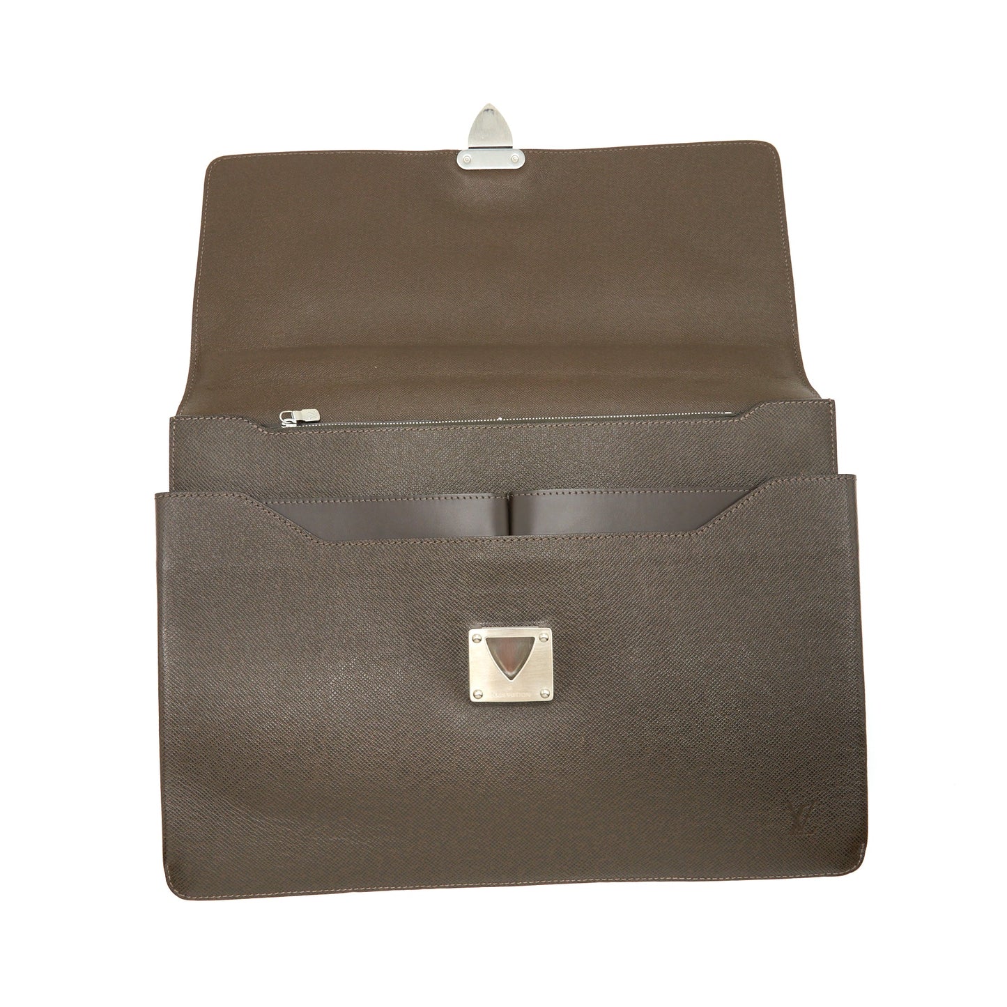 Louis Vuitton Vintage Briefcase Brown SHW