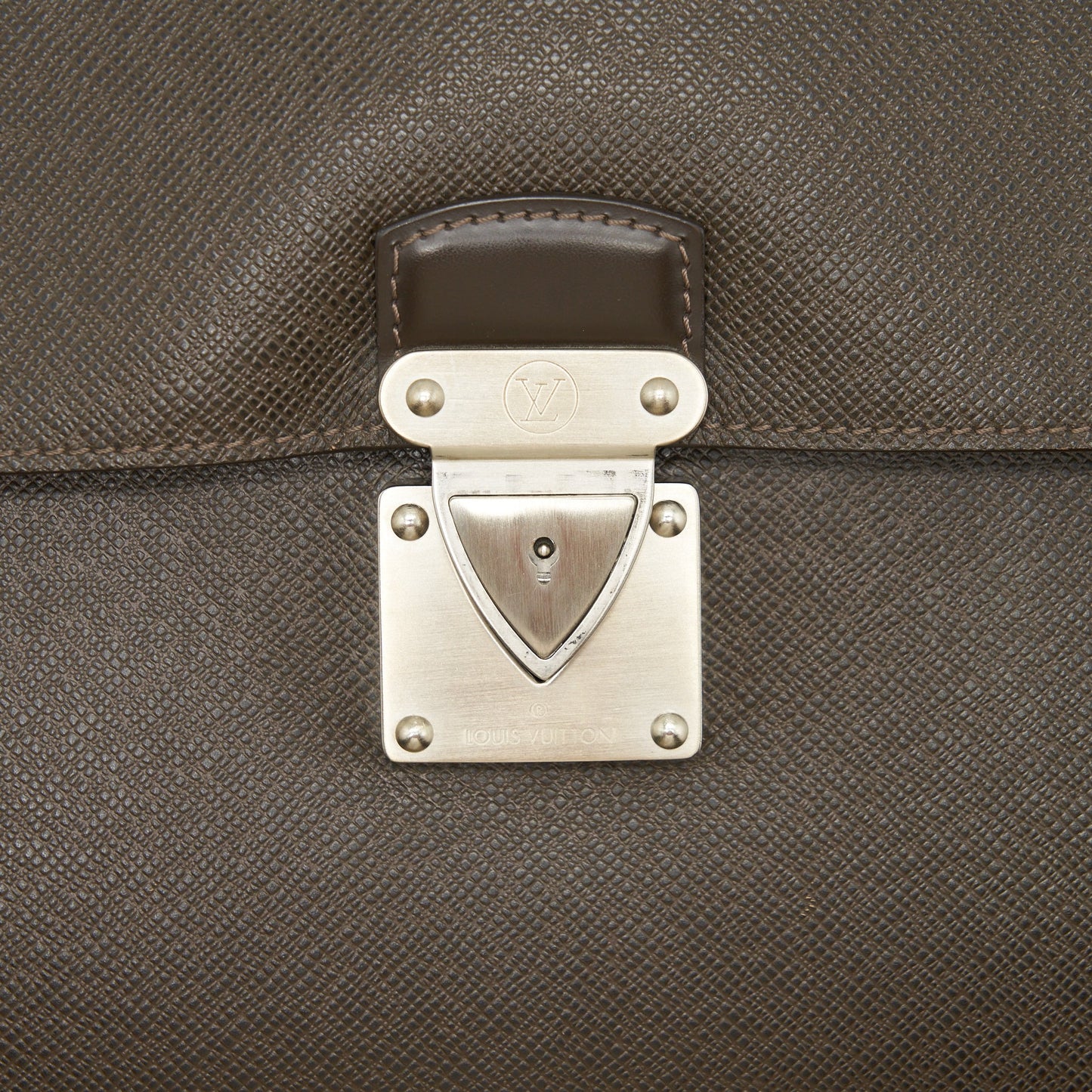Louis Vuitton Vintage Briefcase Brown SHW