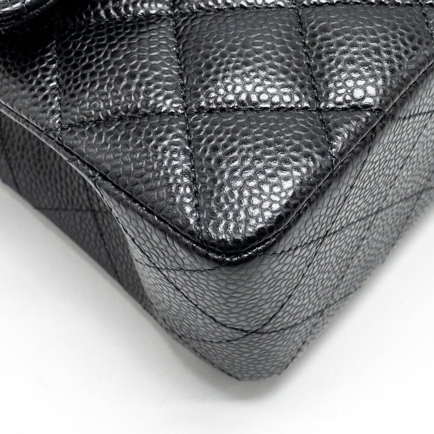 Chanel Small Classic Double Flap Bag Caviar BLACK SHW (Microchip)