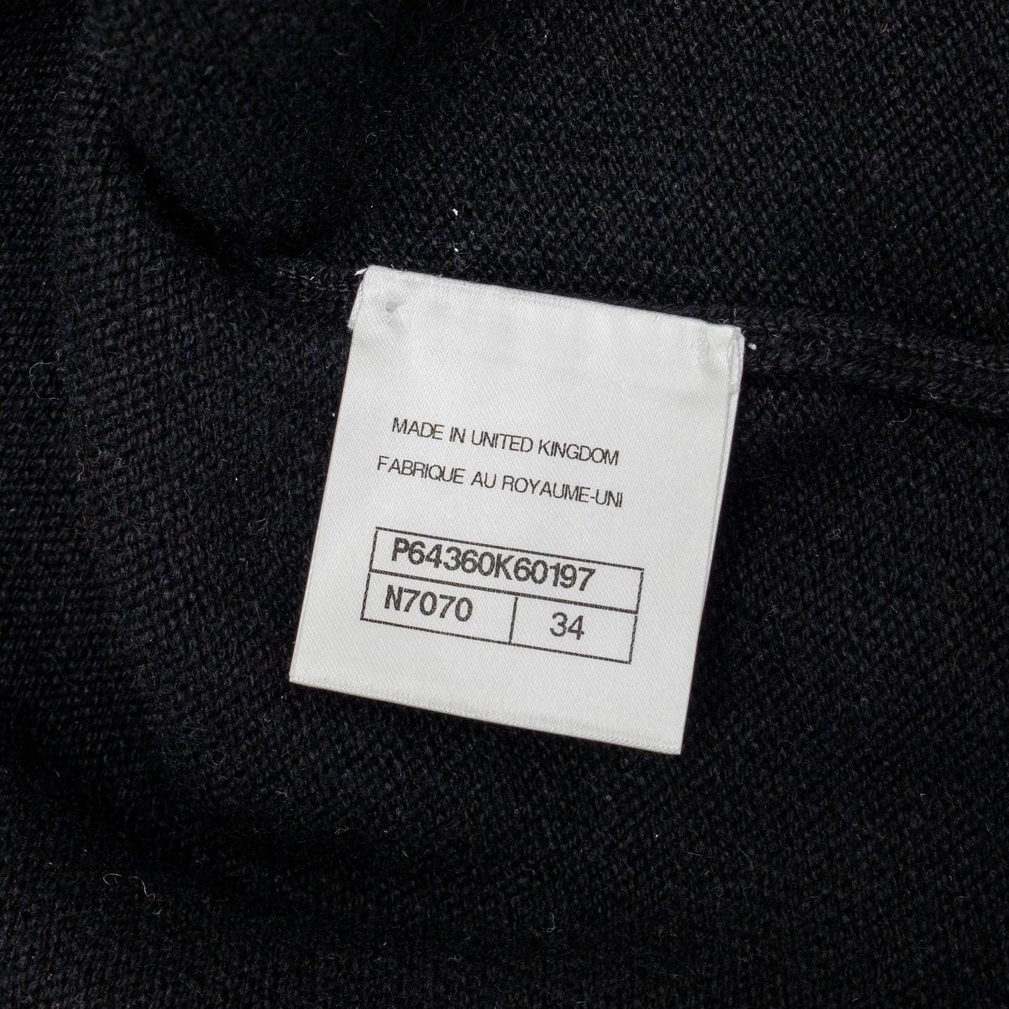 Chanel size 34 20S cardigan cashmere black / pink