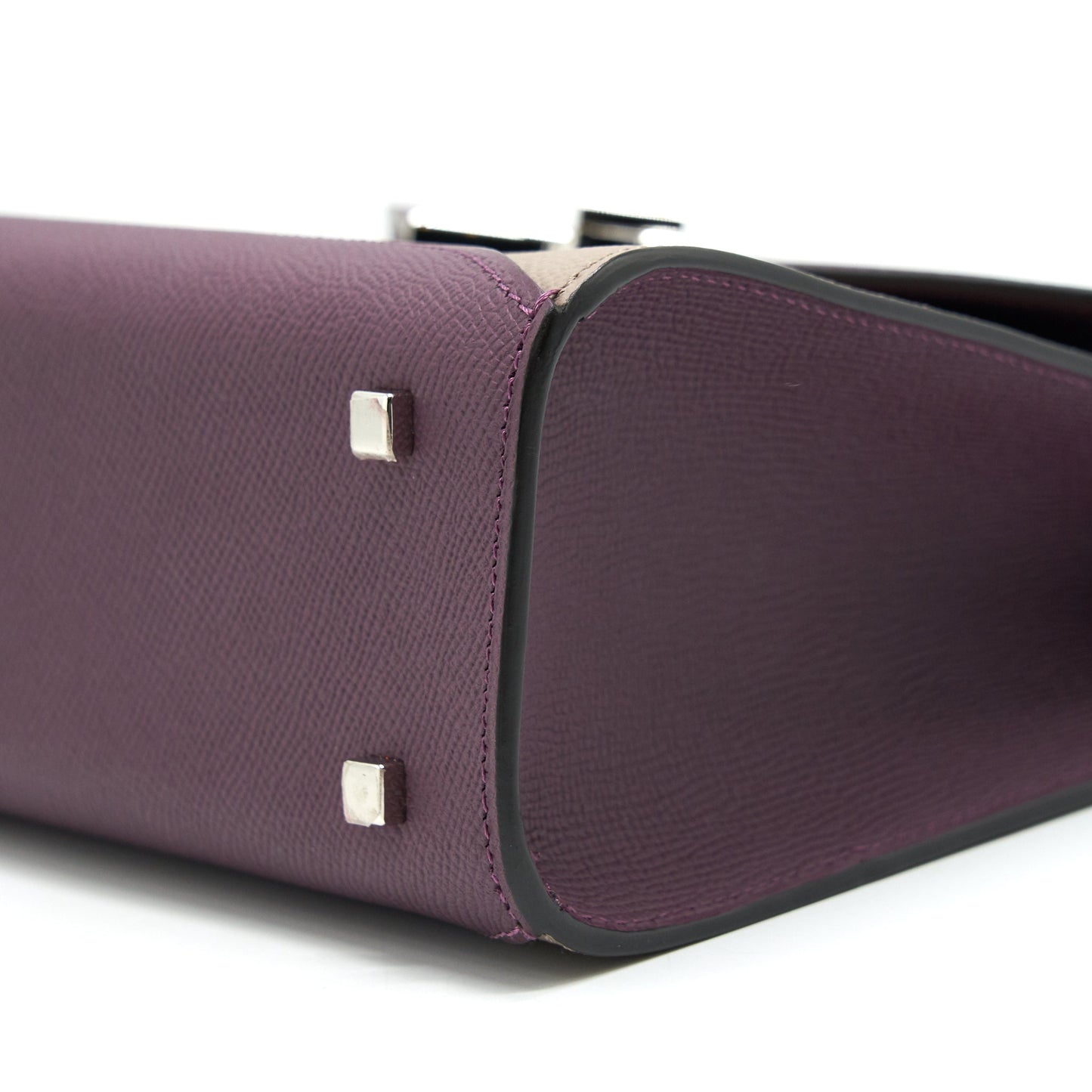 Moynat Gabrielle PM in Purple and Beige SHW