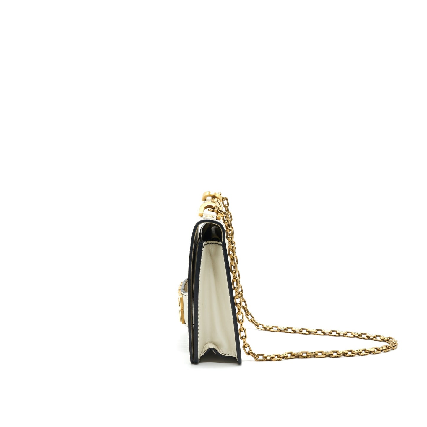 Luxury Dior J'aLuxury Dior Medium Flap Bag with Chain White GHW