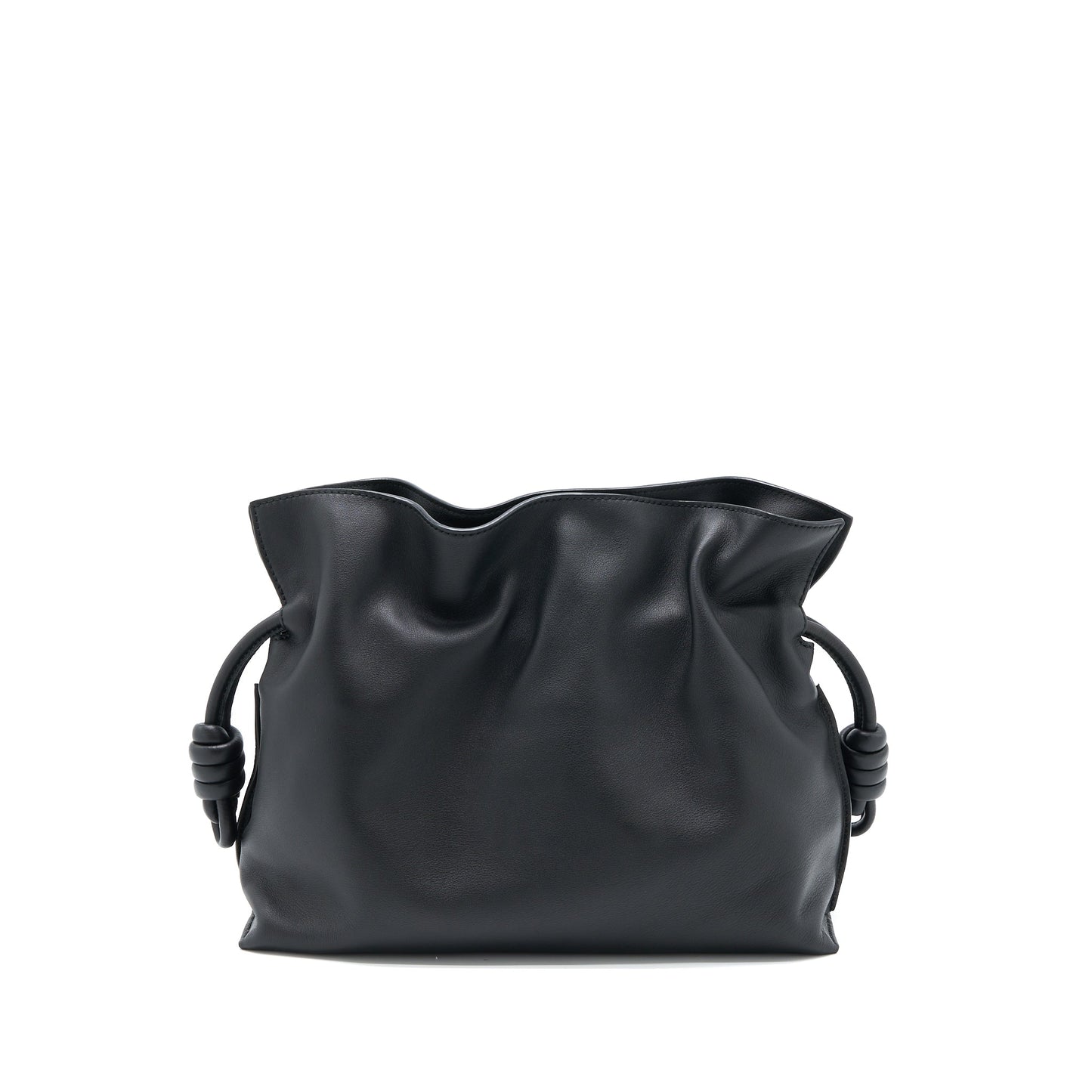 Loewe Flamenco Medium Clutch Bag Black Nappa Calfskin GHW