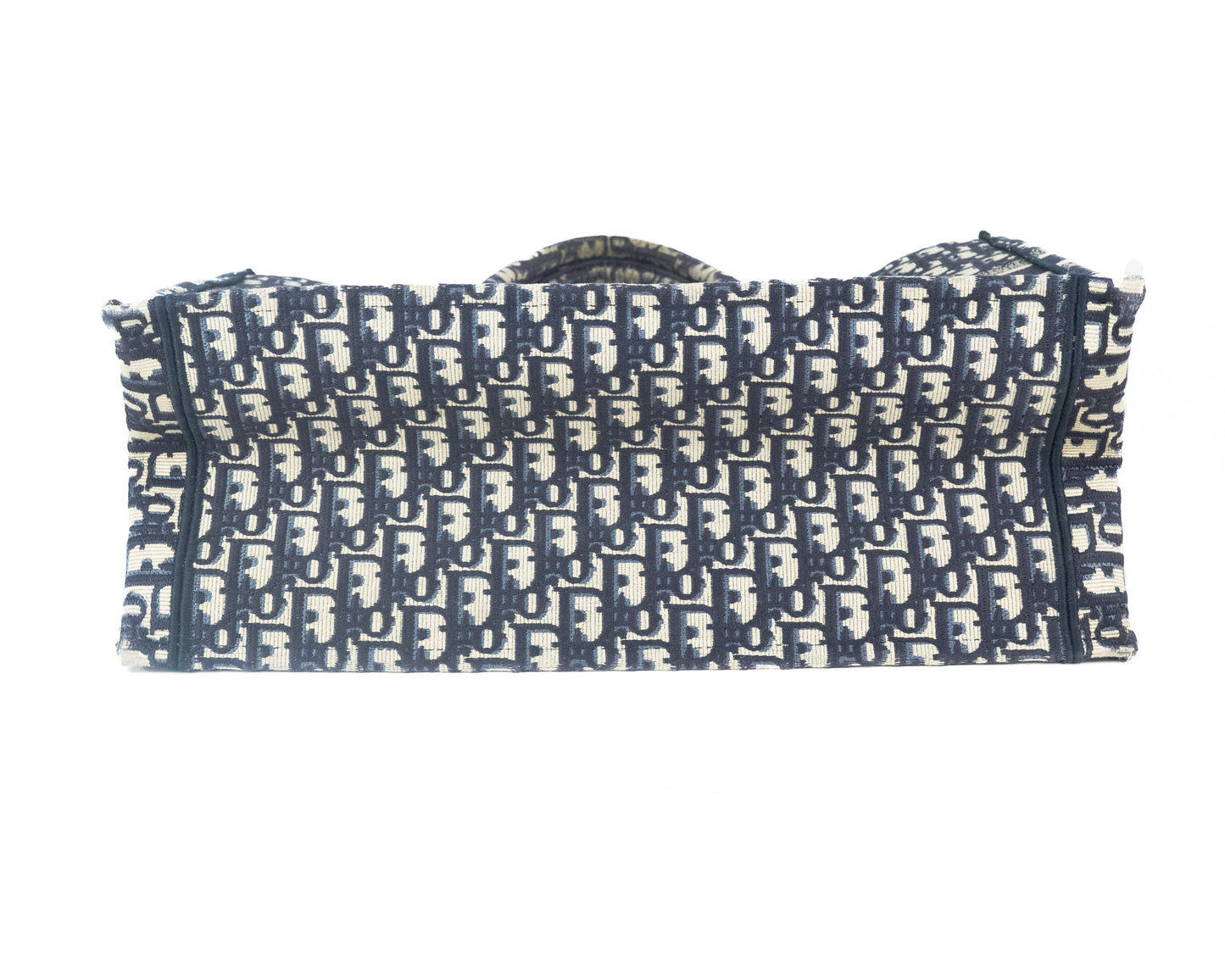 Dior Large Book Tote in Blue Dior Oblique Embroider