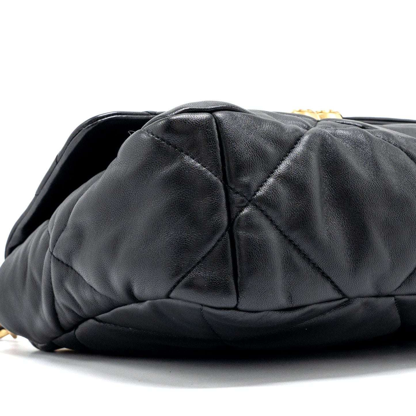Chanel Medium 19 Bag Lambskin Black Multicoloured Hardware(Microchip)