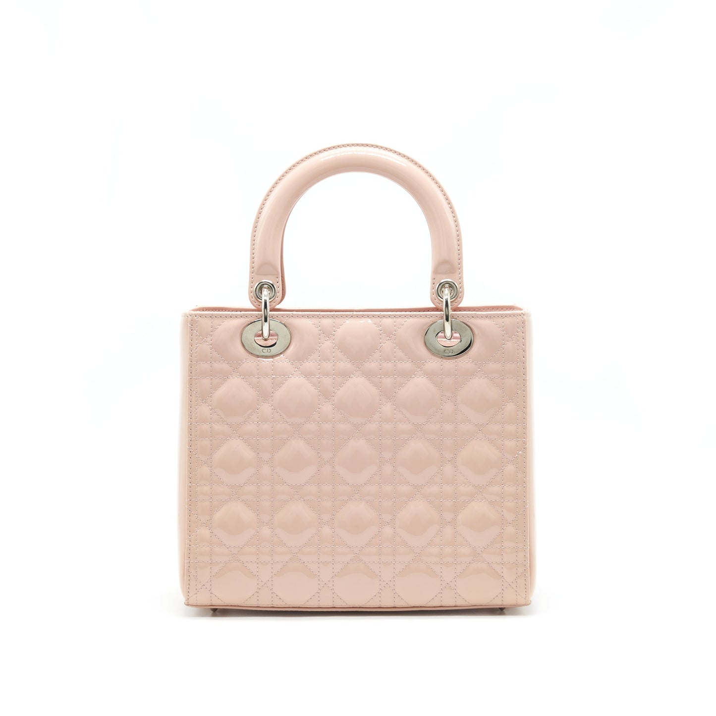 Luxury Dior Lady Luxury Dior Medium patent Leather pink with SHW