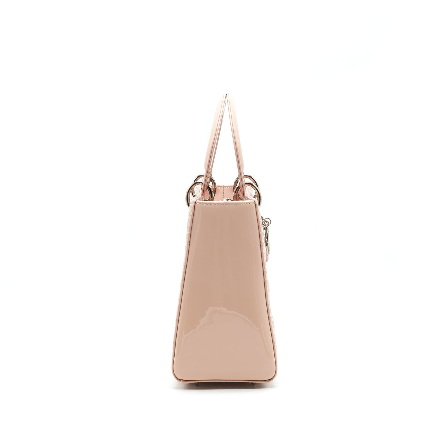 Luxury Dior Lady Luxury Dior Medium patent Leather pink with SHW