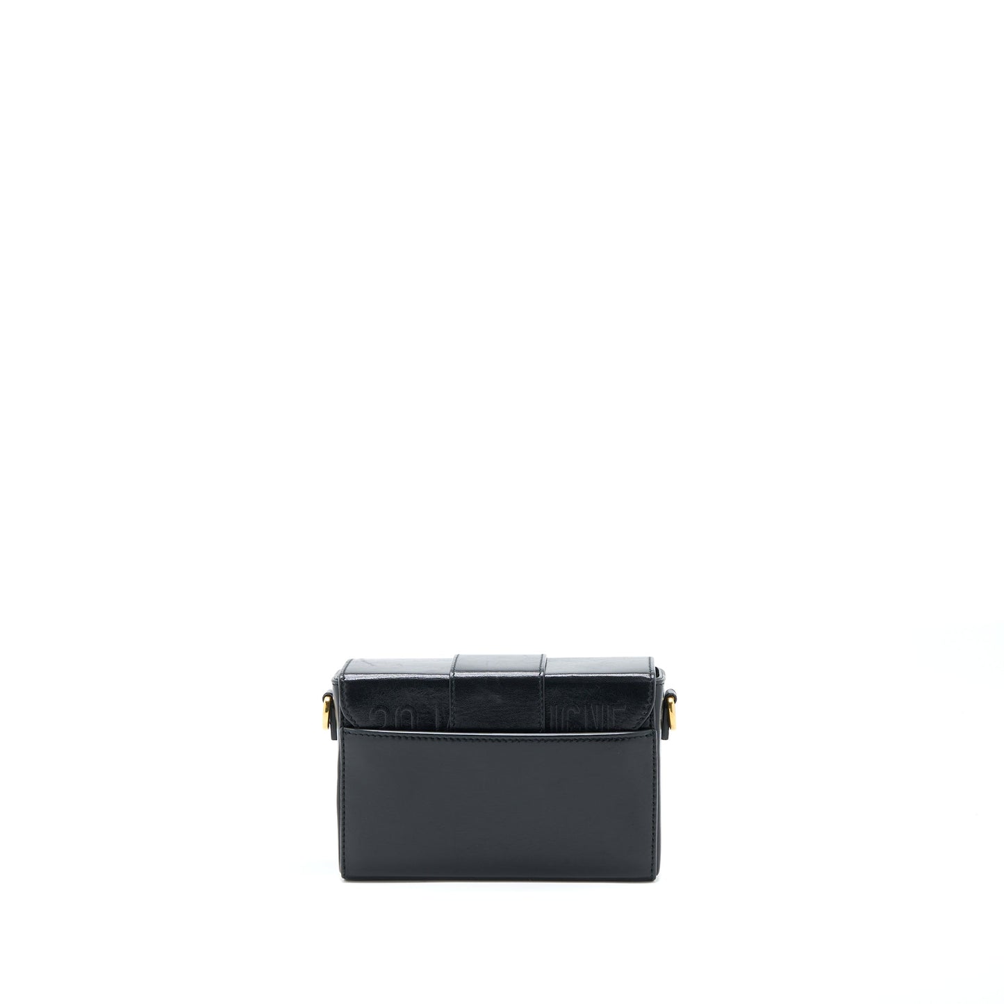 Luxury Dior 30 Montaigne Mini Box Bag Lambskin Black GHW