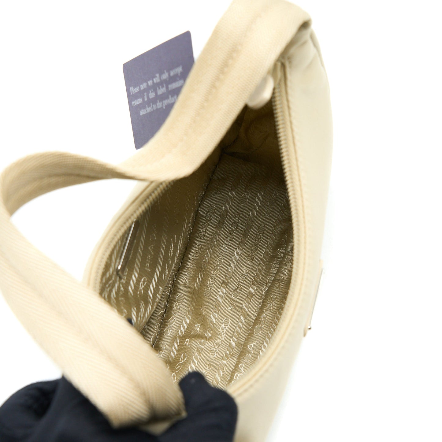 Prada Re-Edition 2000 Mini Bag Re-Nylon Desert Beige SHW