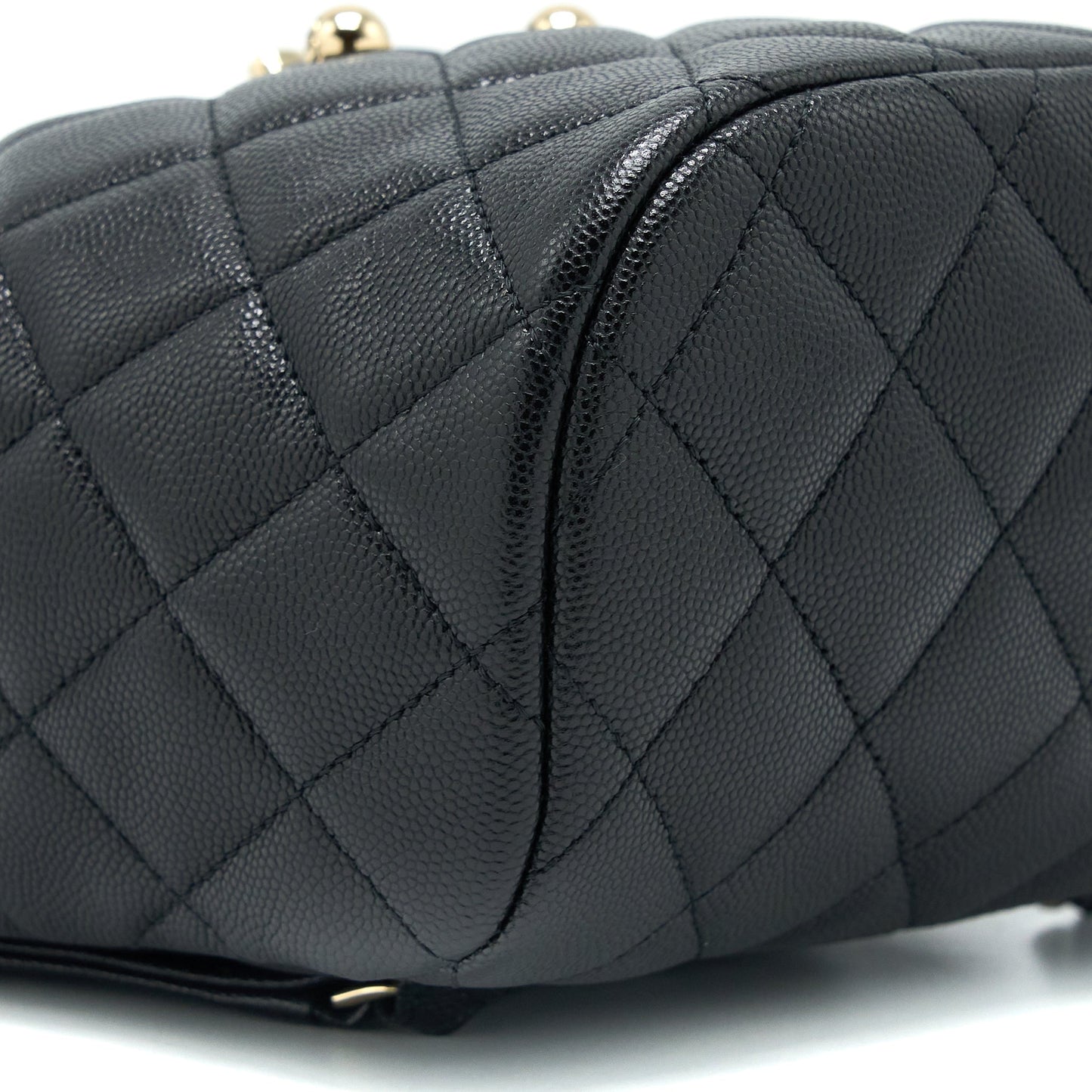 Chanel 23s Mini Flap Backpack Caviar Black LGHW (Microchip)