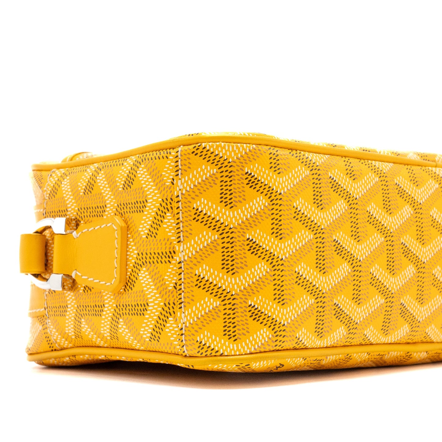 Goyard Cap Vert PM Crossbody Bag Goyardine Canvas Yellow SHW