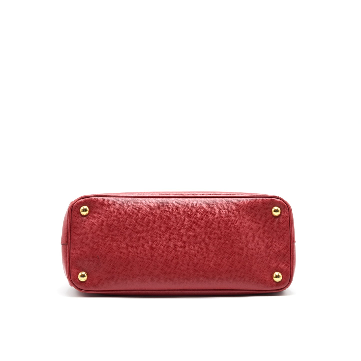 Prada Saffiano Tote Bag Red with GHW