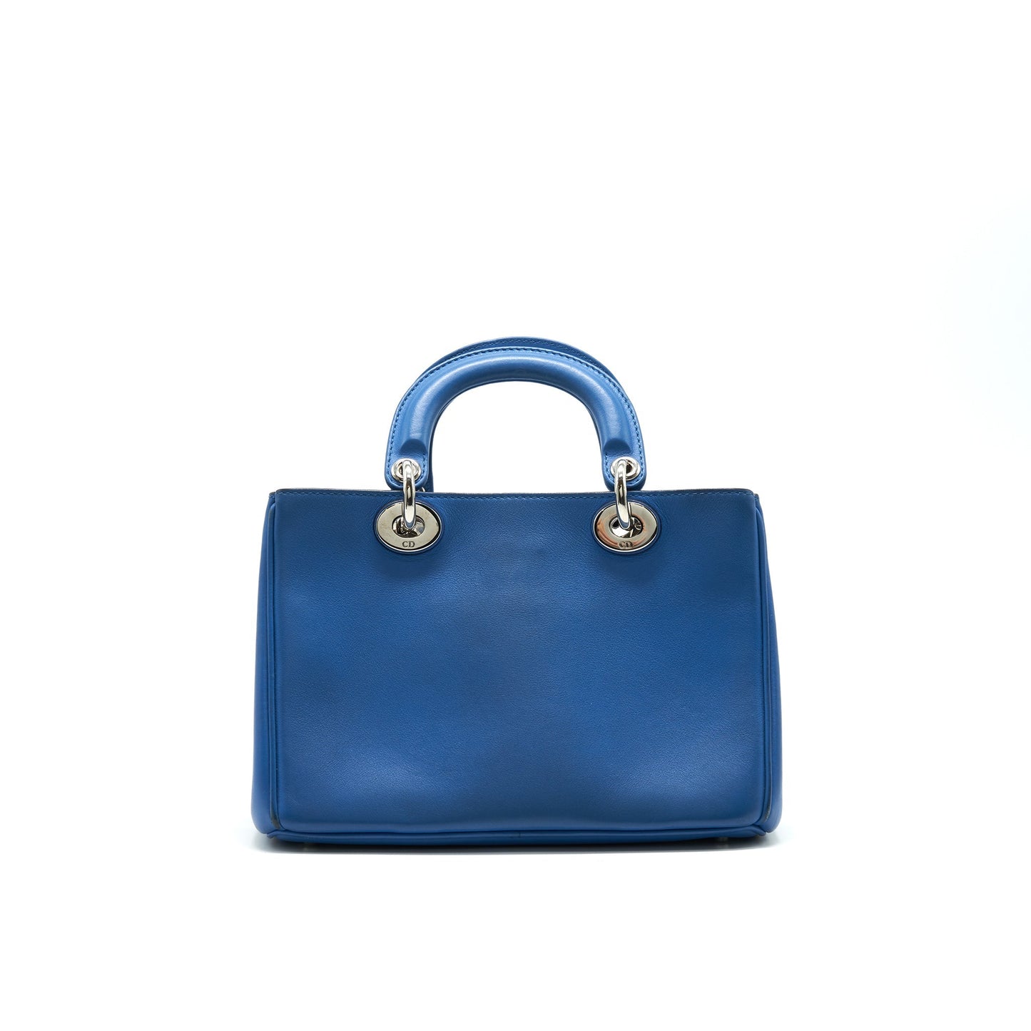 Luxury Dior Mini Luxury Diorissimo Bag Blue/ Brown with SHW
