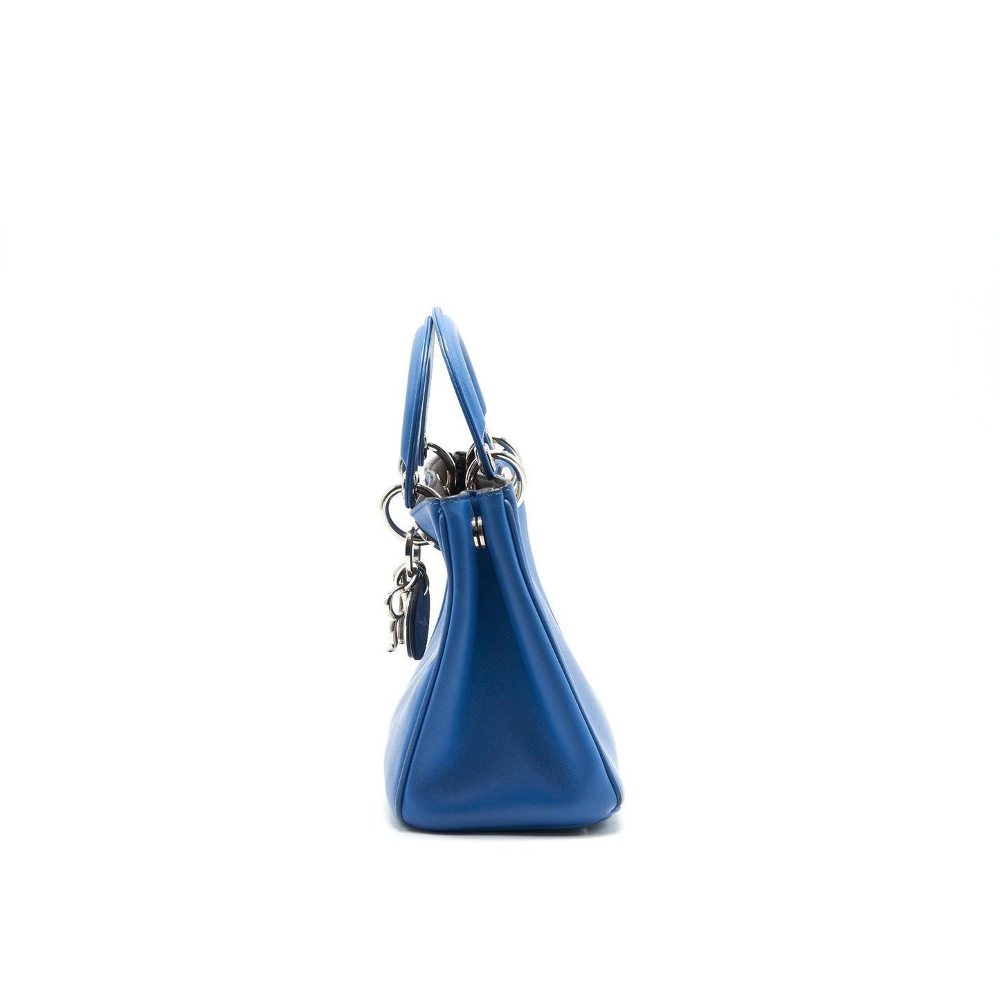 Luxury Dior Mini Luxury Diorissimo Bag Blue/ Brown with SHW