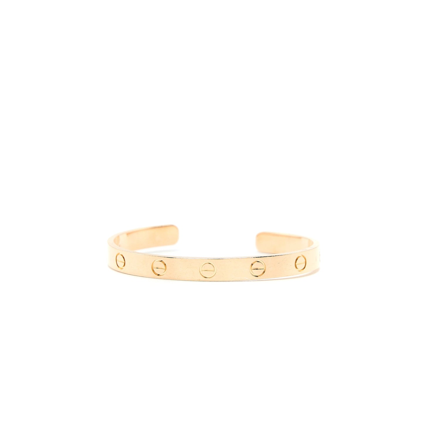 Cartier Size 16 Love Cuff Bracelet Rose Gold