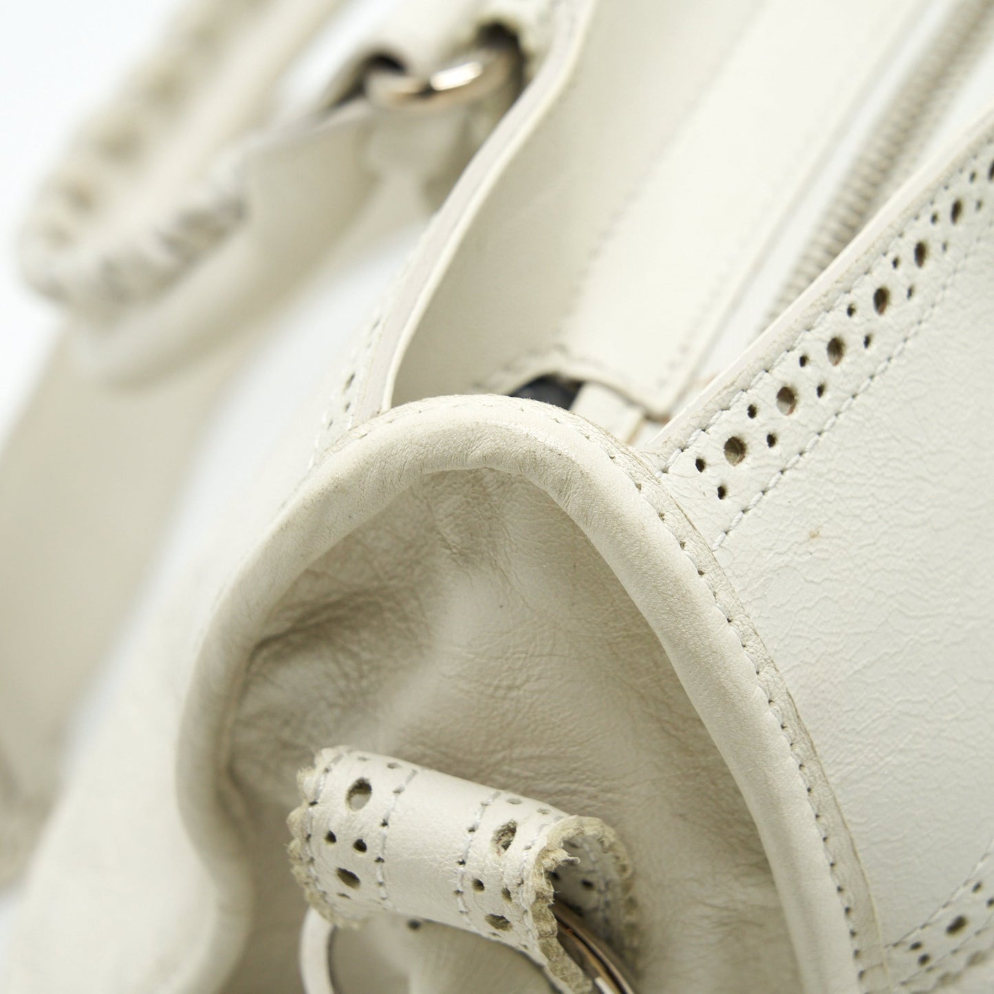 Balenciaga Giant City Bag White SHW