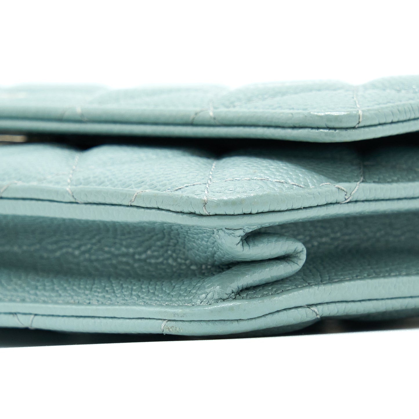 Chanel Wallet On Chain Caviar Light Blue SHW