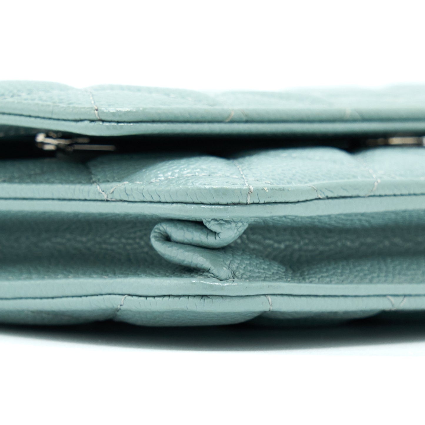 Chanel Wallet On Chain Caviar Light Blue SHW