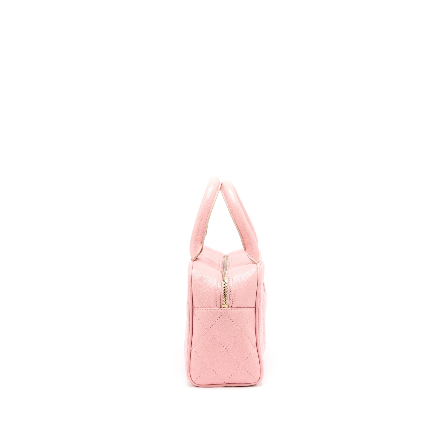Chanel Vintage Bowling Bag Caviar Light Pink LGHW