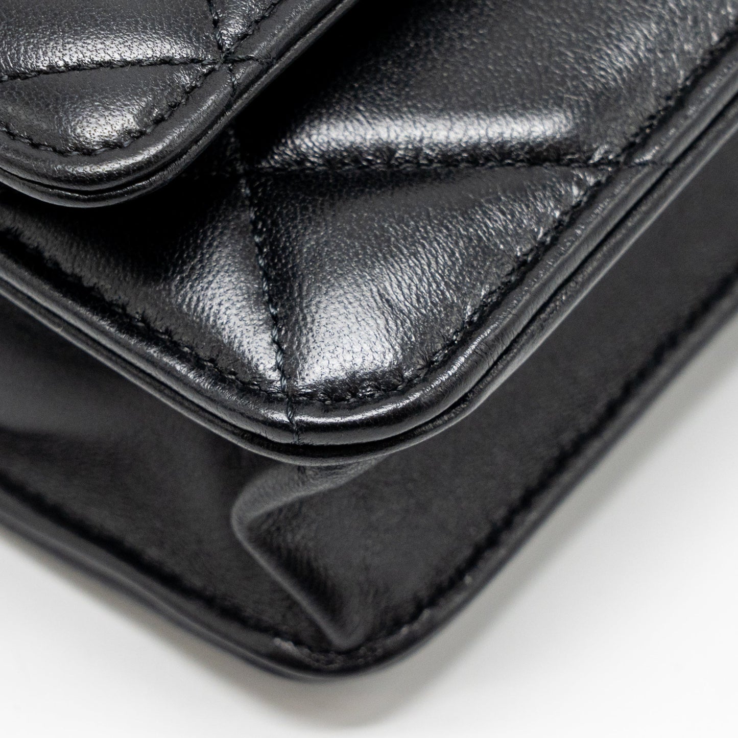 Chanel 19 Wallet on Chain Lambskin Black Multicolour Hardware