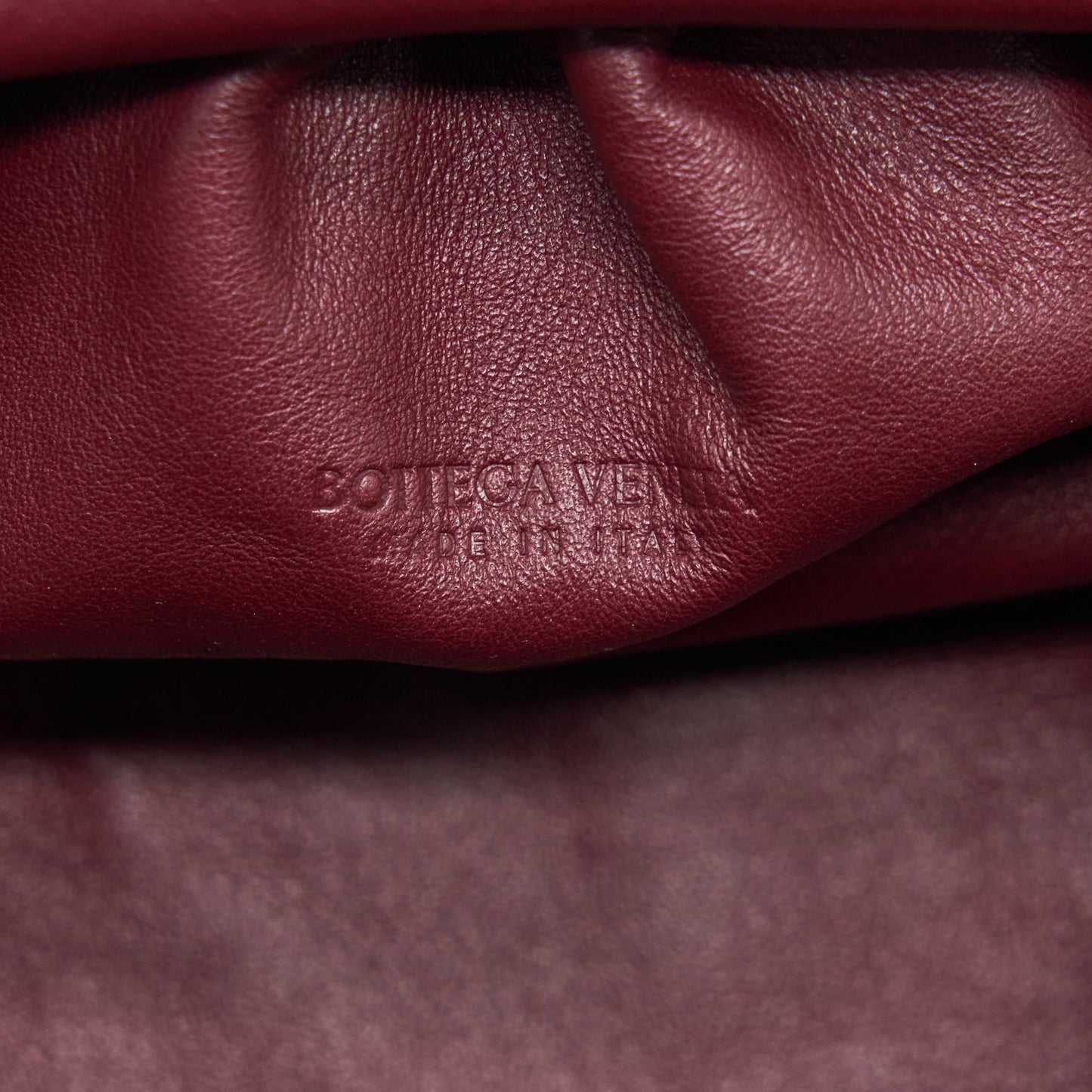 Bottega Veneta The Mini Pouch Dark Red