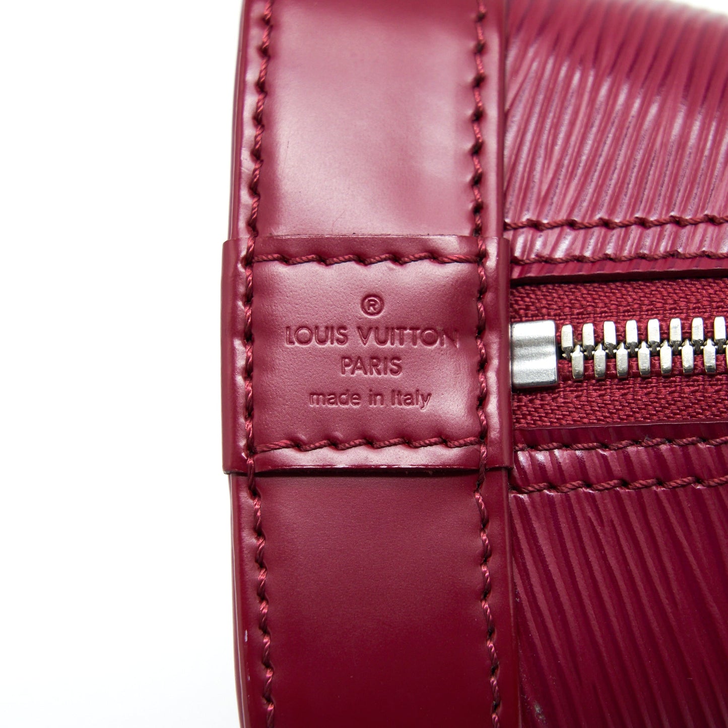 Louis Vuitton Alma BB EPI Dark Red SHW