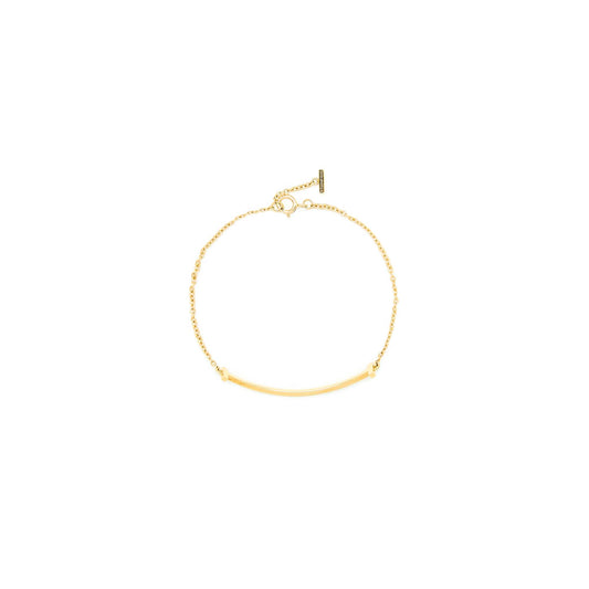 Tiffany Size SM Smile Bracelet Yellow Gold