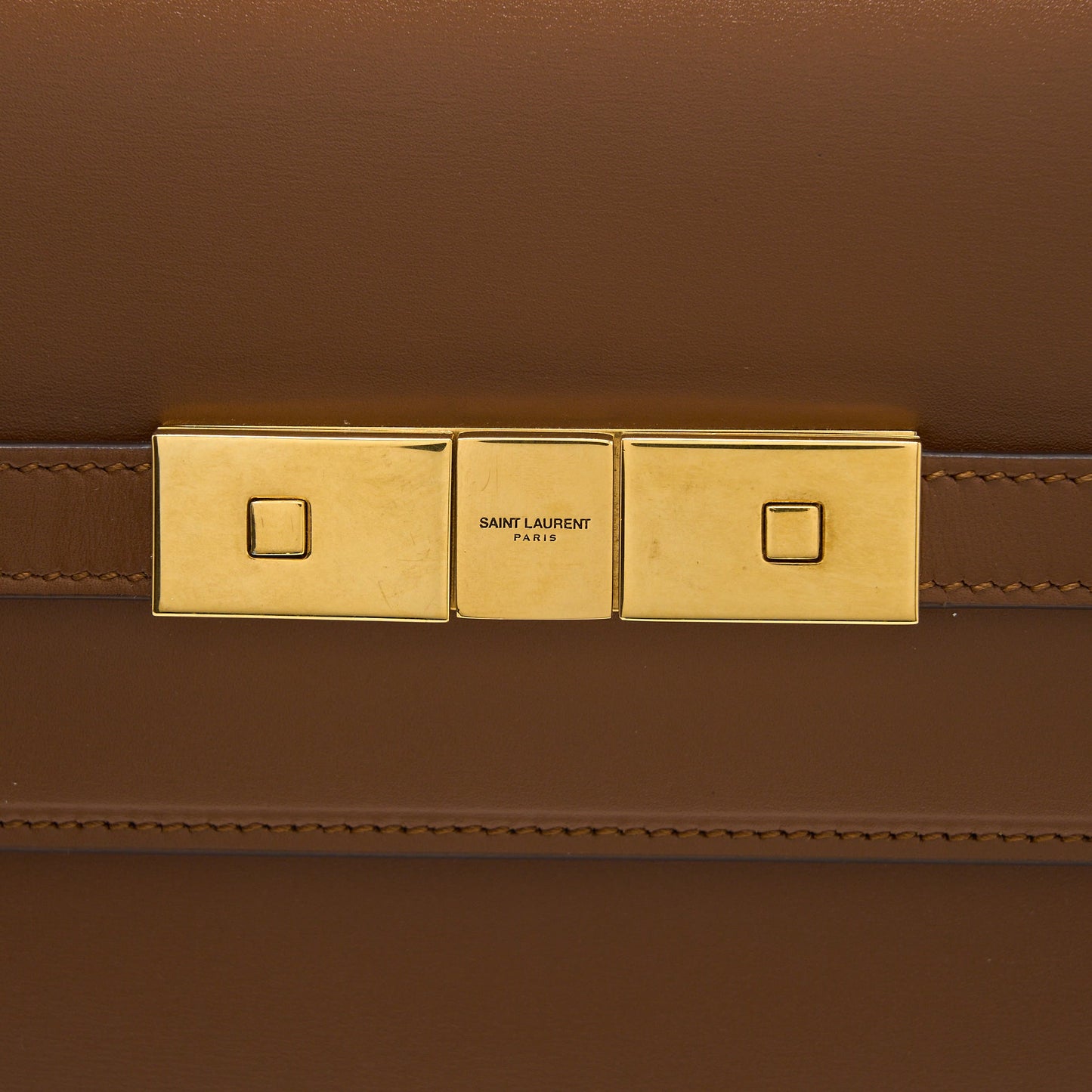 Saint Laurent/YSL Manhattan Shoulder Bag Box Brick/Dark Ebene GHW