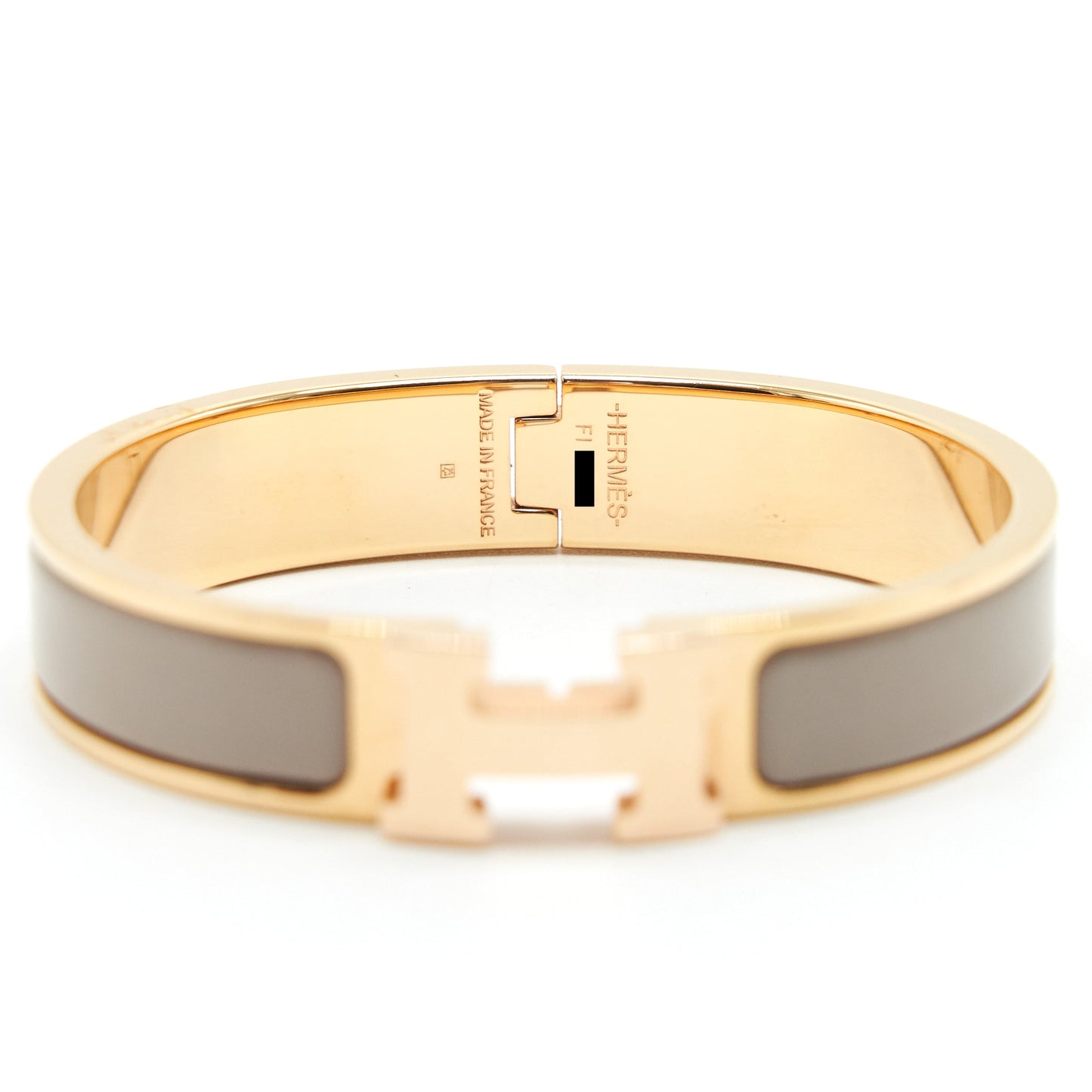 Herme Pop H bracelet Light Grey with RGHW