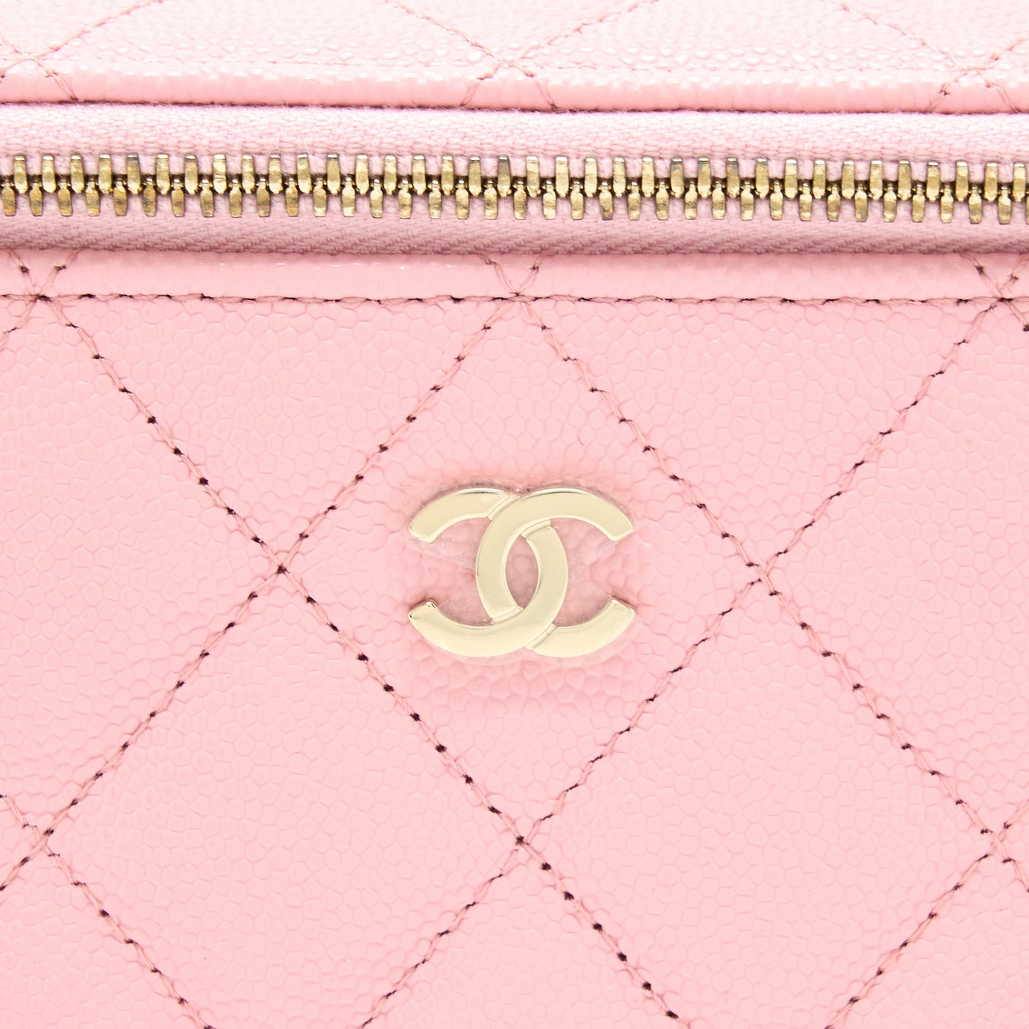 Chanel 22C Long Vanity With Chain Caviar Pink LGHW