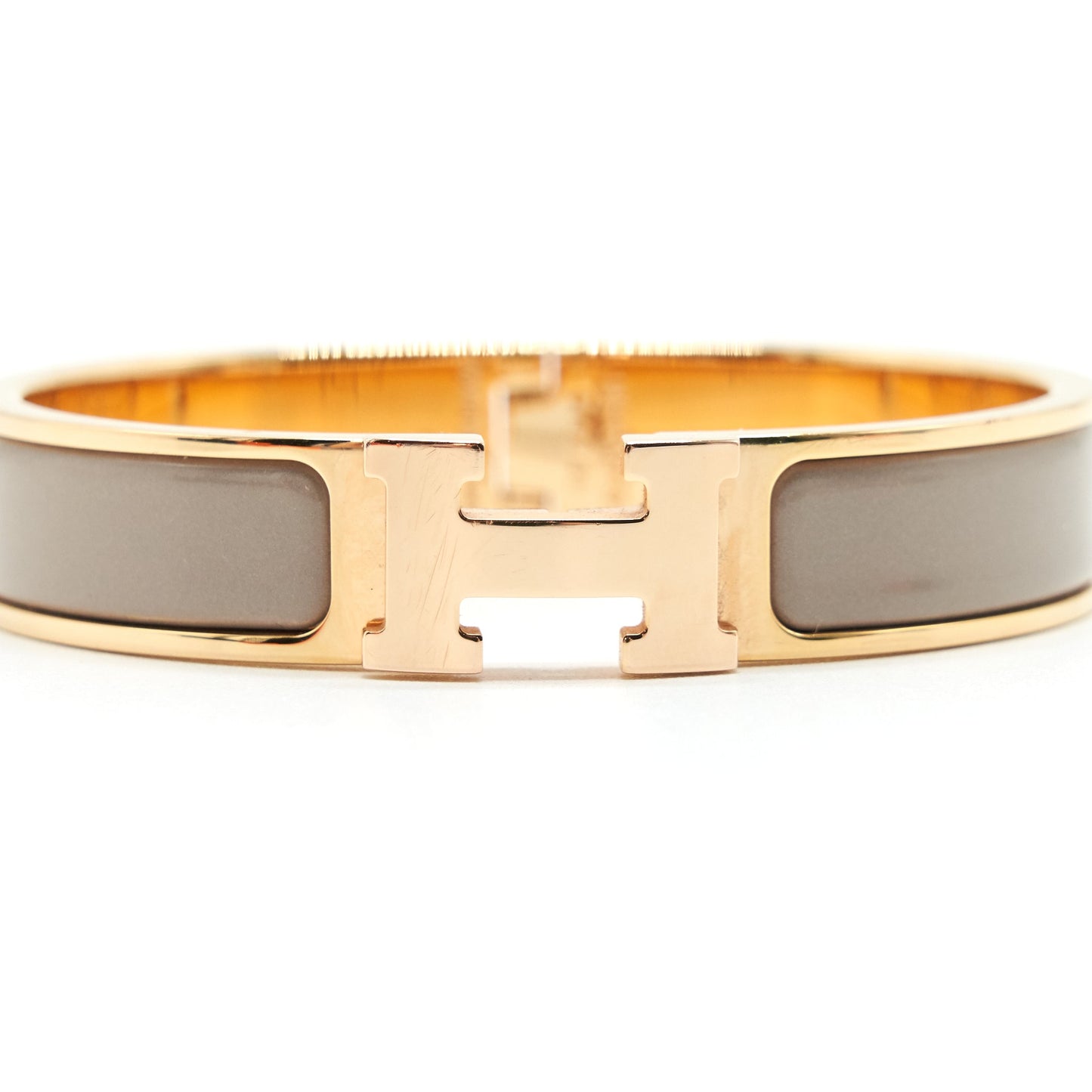 Herme Pop H bracelet Light Grey with RGHW