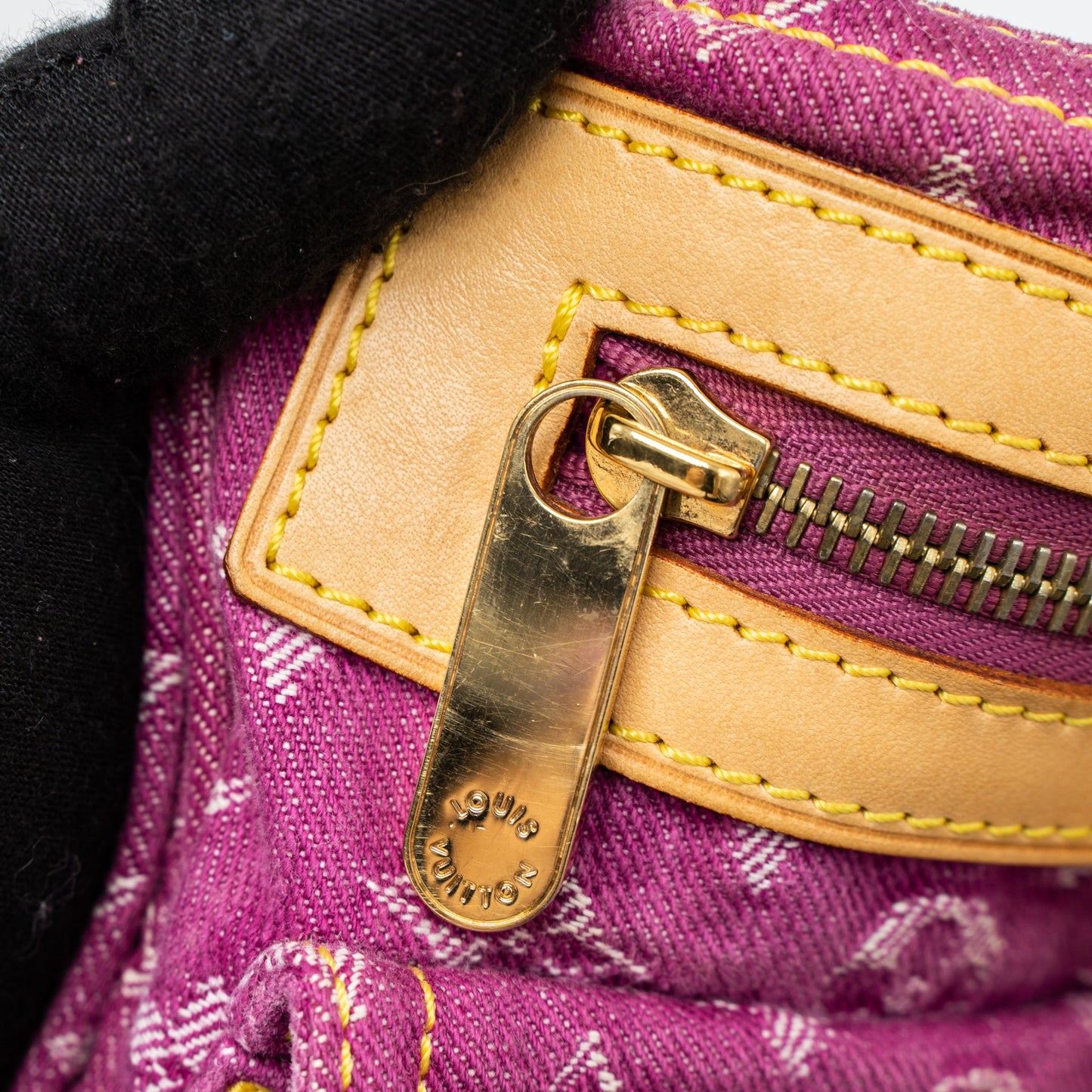 Louis Vuitton Vintage Neo Speedy Monogram Denim Pink GHW