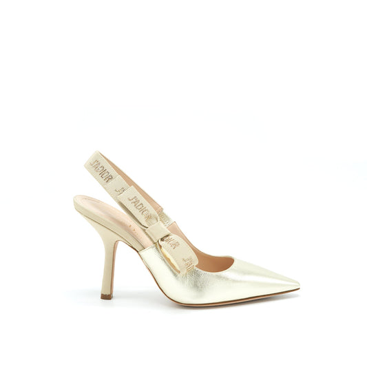 Luxury Dior Size37.5 JaLuxury Dior High Heel Pump Light Gold Tone