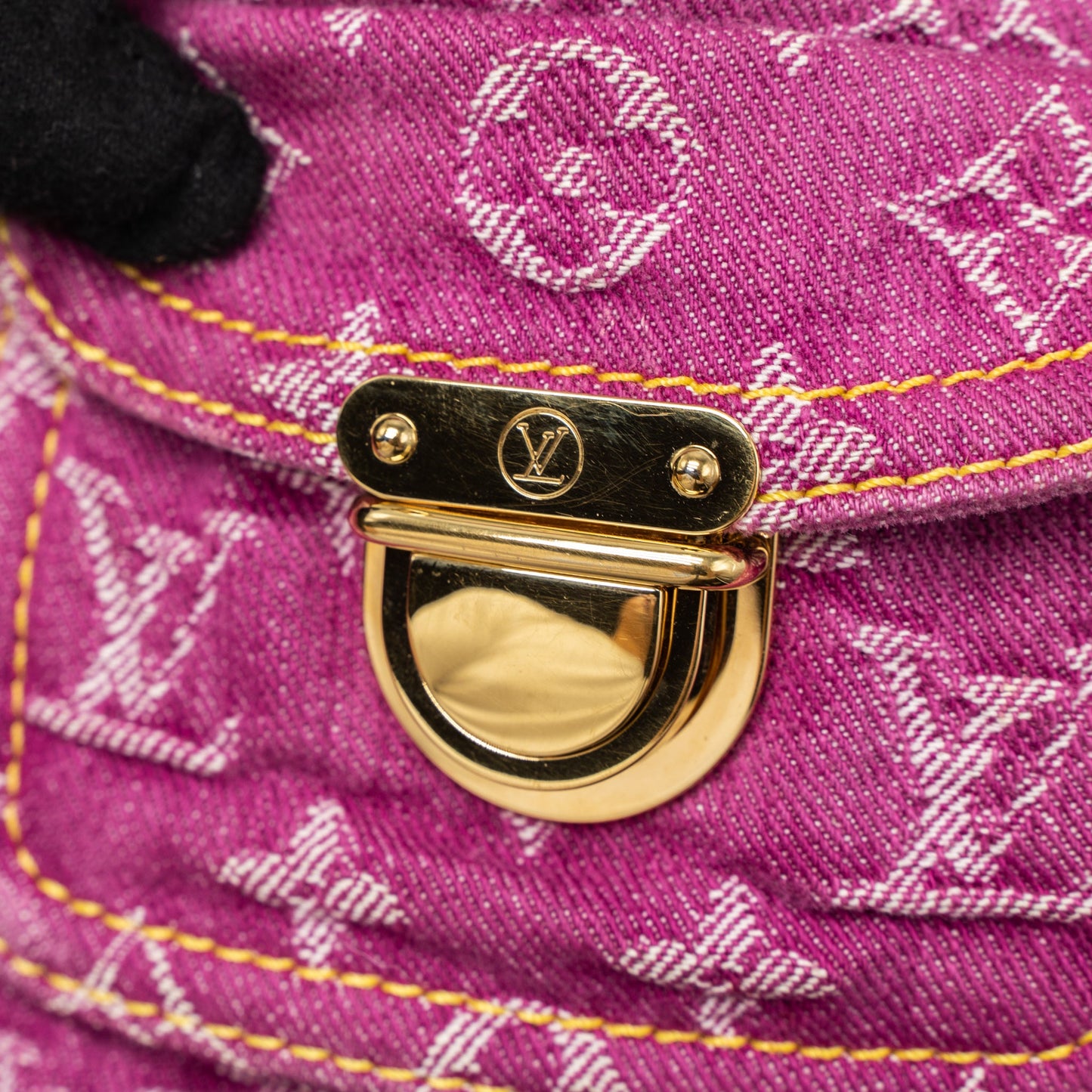 Louis Vuitton Vintage Neo Speedy Monogram Denim Pink GHW