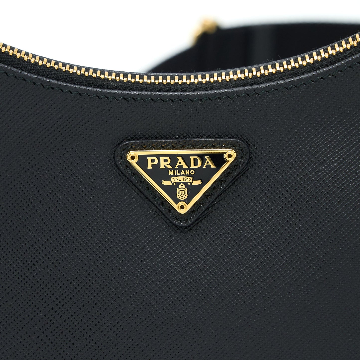 Prada Re-Edition 2005 Saffiano Black GHW