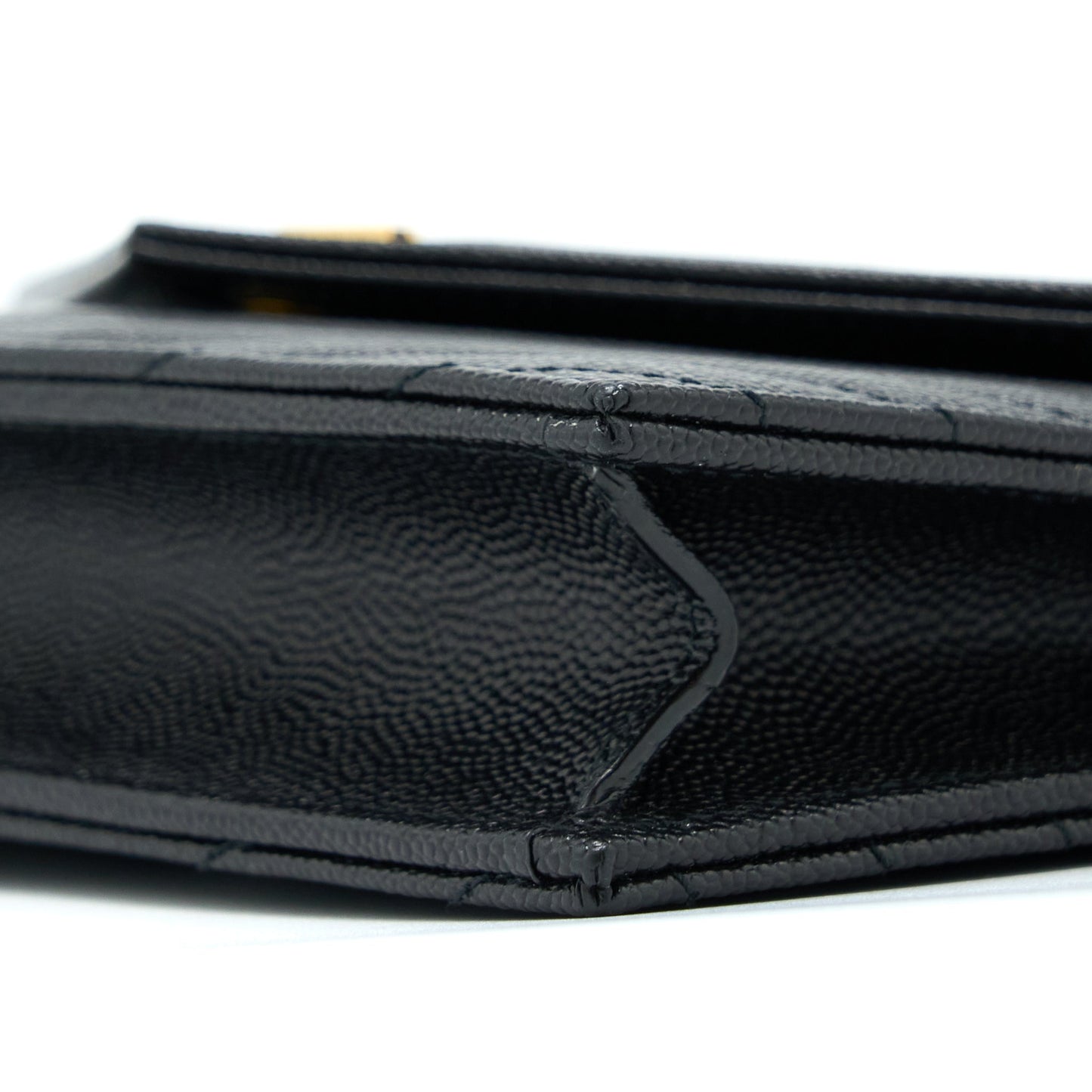 Saint Laurent/YSL Envelop Chain Wallet Black GHW