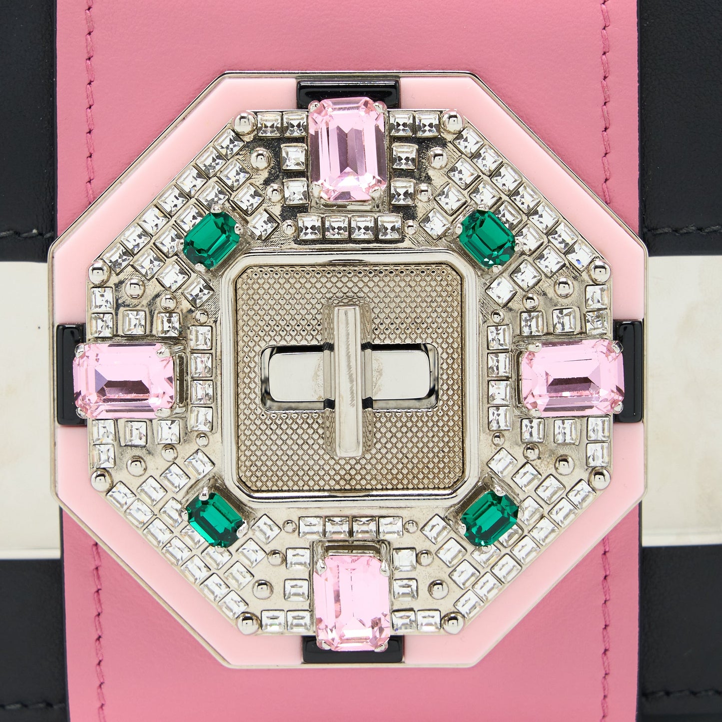 Prada Plex Ribbon Bag Crystal Calfskin Multicolour SHW
