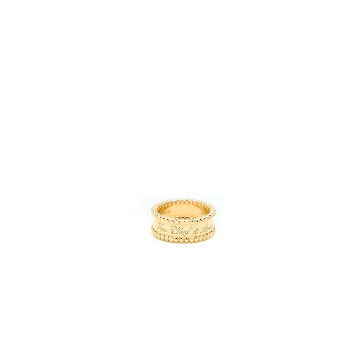 Van Cleef & Arpels Size 53 Perlee Signature Ring Yellow Gold