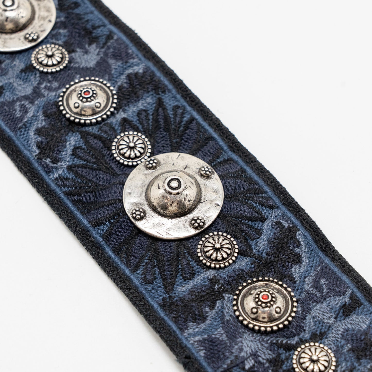Luxury Dior Miscellaneous Studded Shoulder Strap Blue with Multicolour Hardware