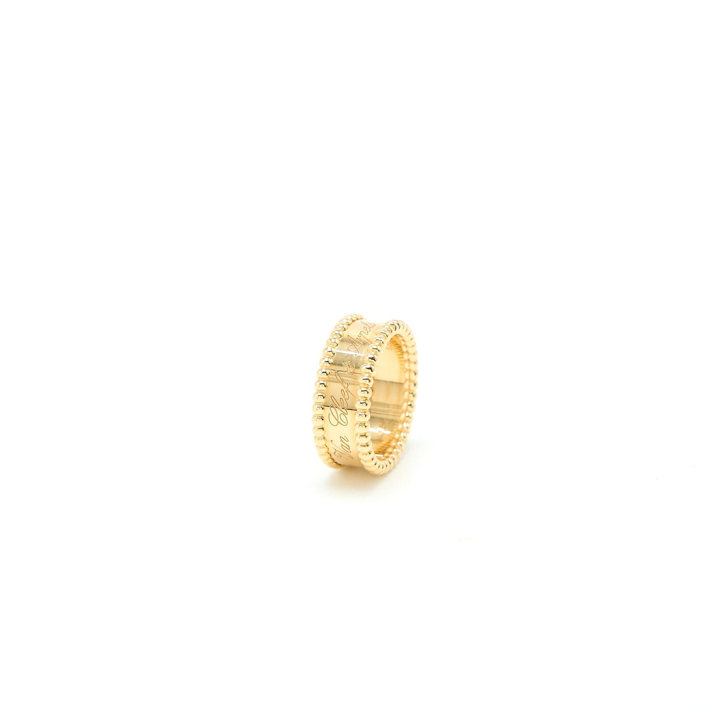 Van Cleef & Arpels Size 53 Perlee Signature Ring Yellow Gold