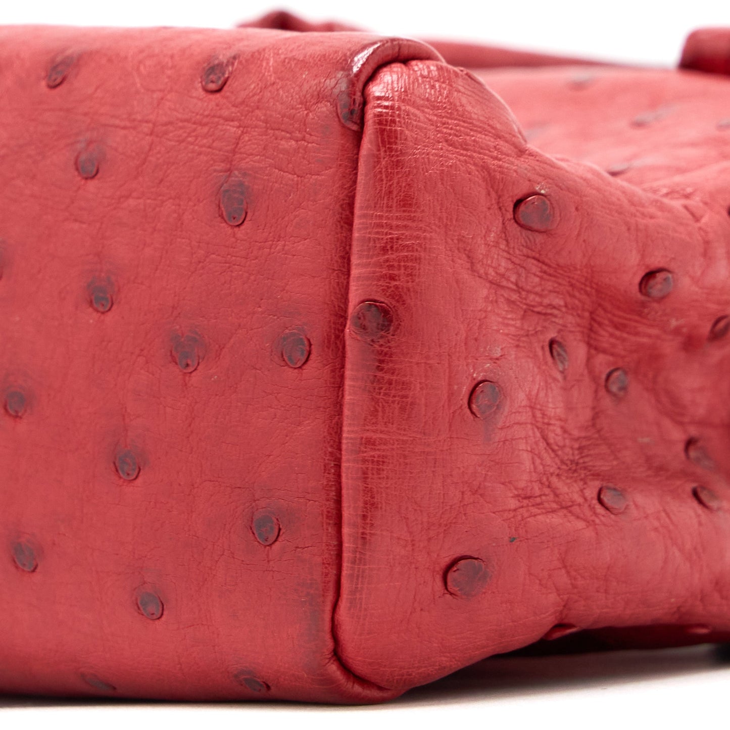 Miumiu Tote Bag Ostrich Red GHW