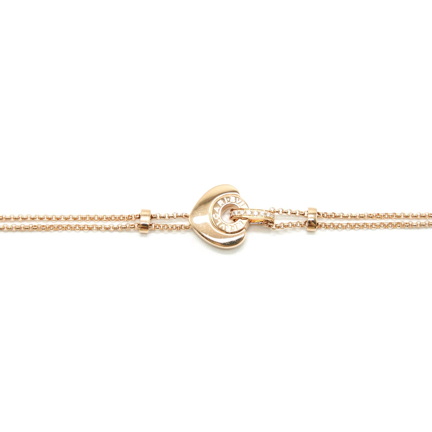 BVLGARI CUORE BRACELET PINK GOLD AND MOTHER OF PEARL