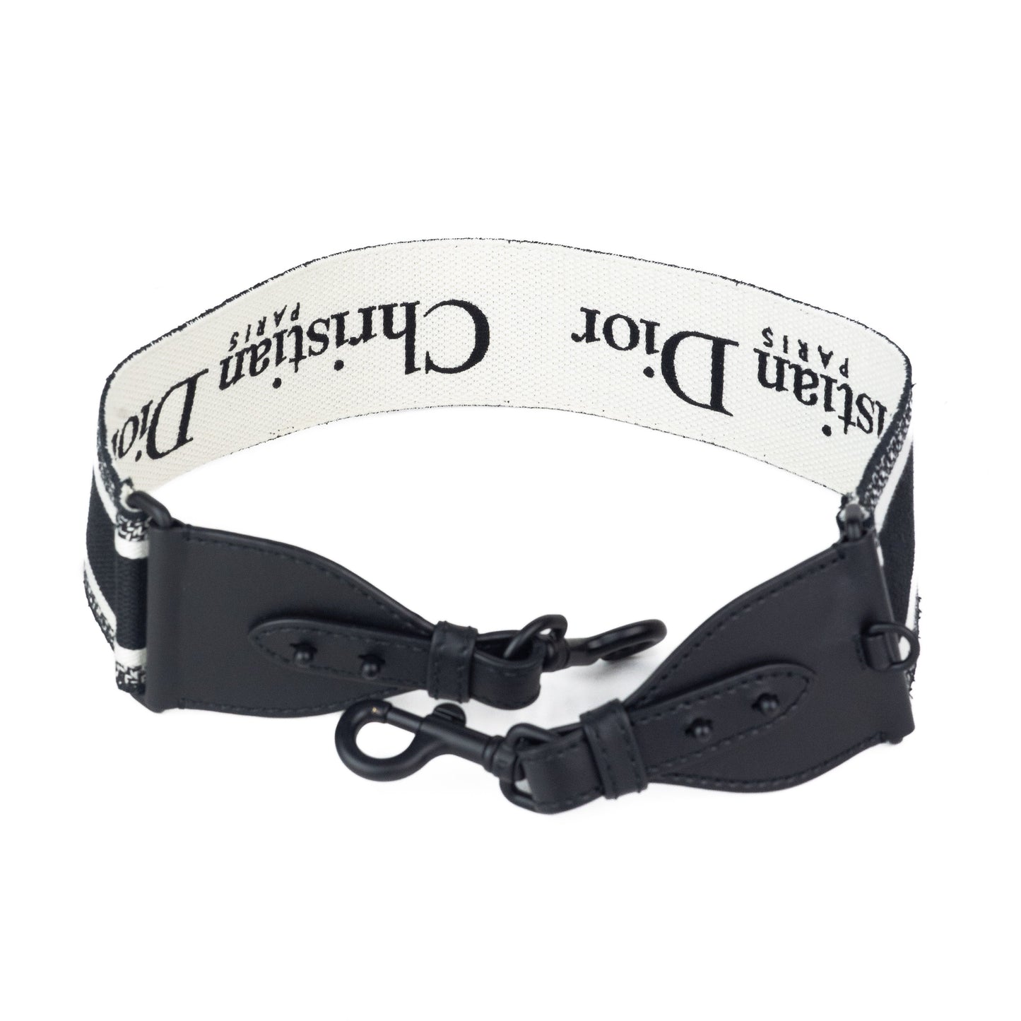 Dior Ultra Matte Shoulder Strap with Ring In Black