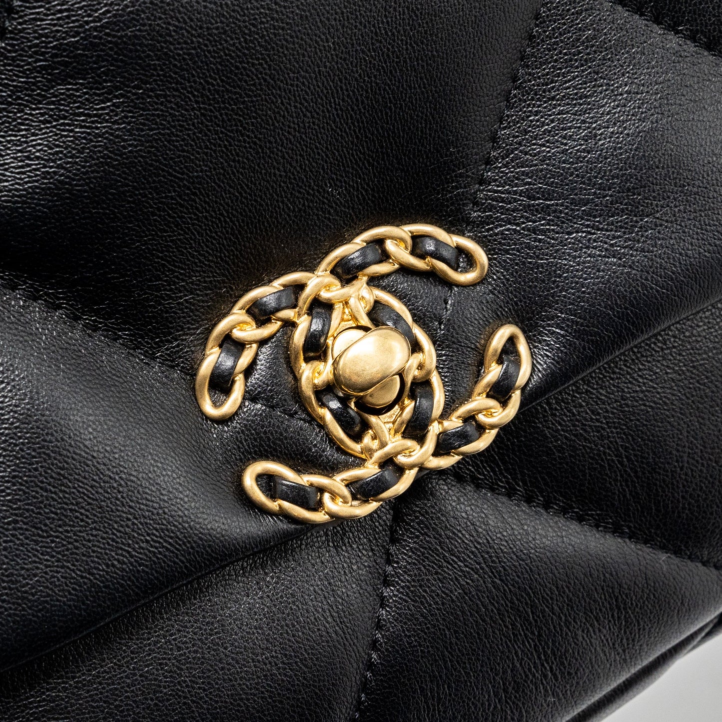 Chanel Small 19 Bag Lambskin Black Multicolour Hardware (Microchip)