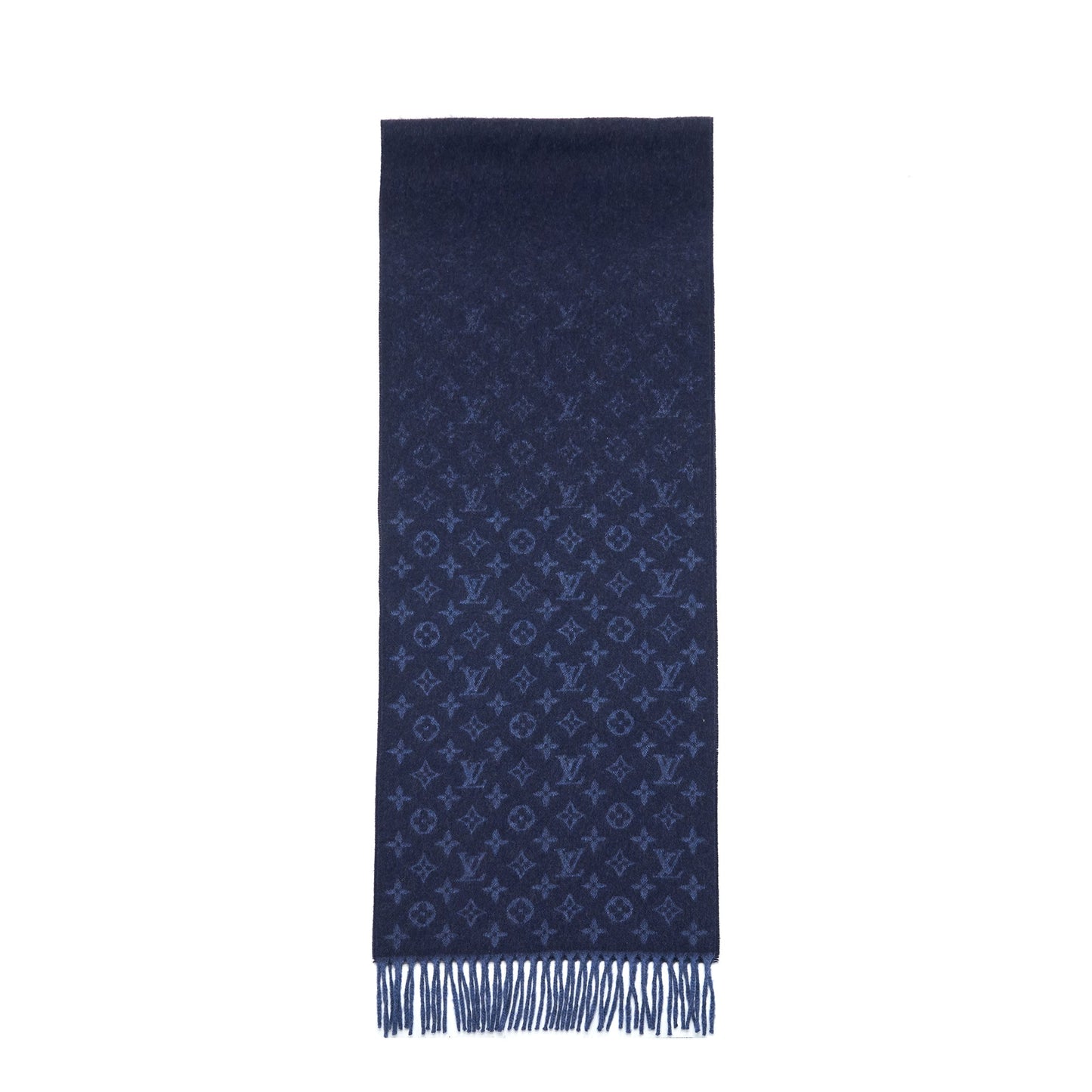 Louis Vuitton Monogram Gradient Scarf Navy Blue